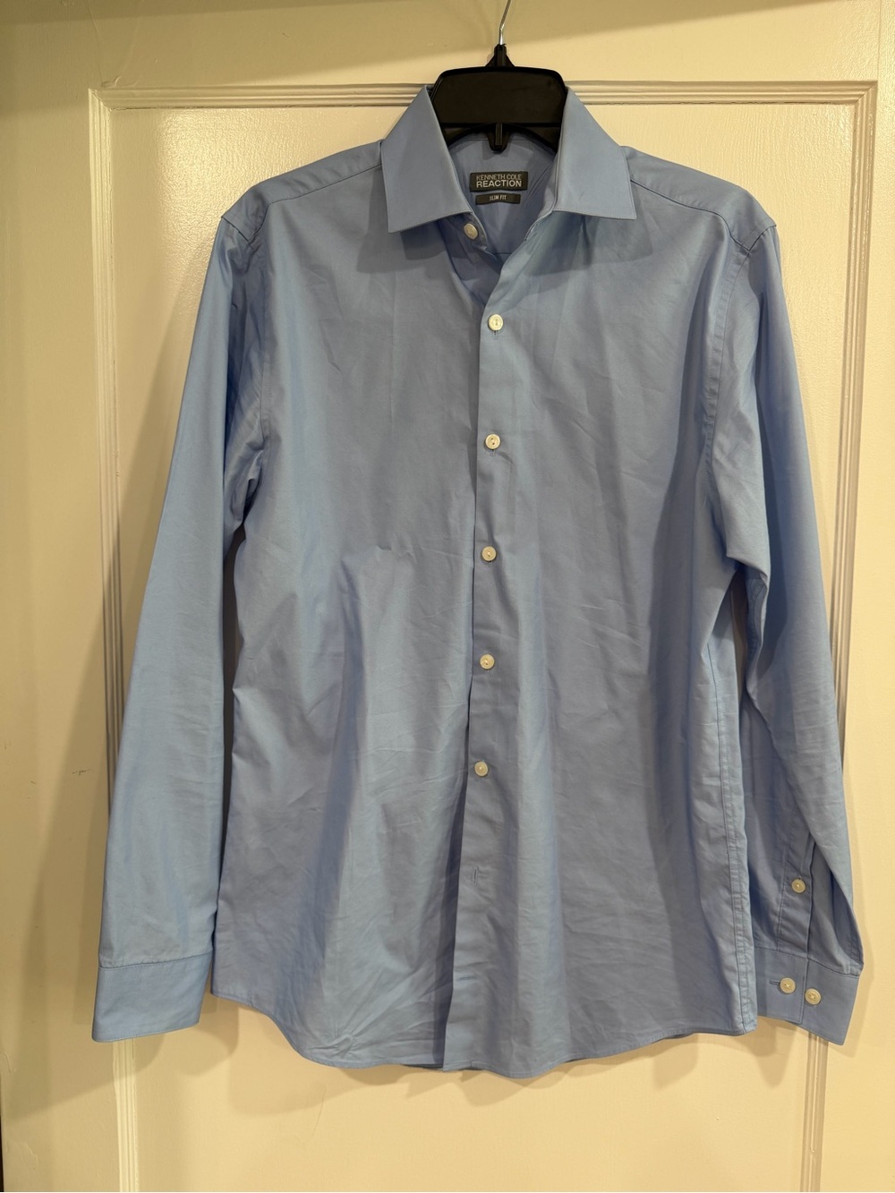 Kenneth Cole Reaction Light Blue Men's Dress Shirt - Button Front